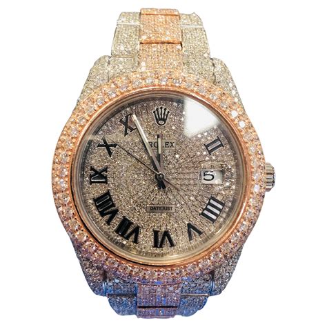 fake rolex ice out|Rolex datejust 41mm iced out.